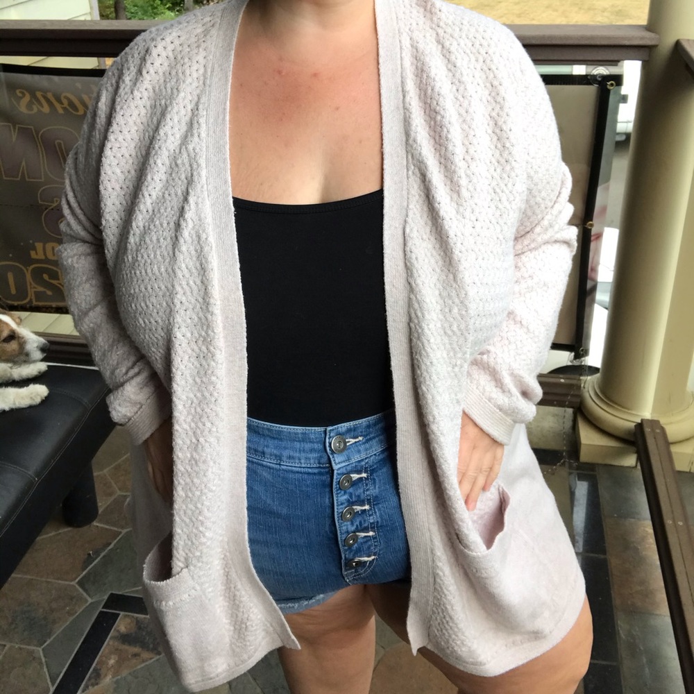 Light blush cardigan